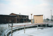 Blick vom Schuppen zur Lokleitung am 06.01.2003