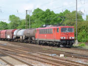 155.253-8 mit gemischten Güterzug nach Halle
