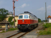 232.128-9 auf Lz-Fahrt in Richtung Bernburg