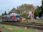 ein 642 am 25.09.2010 im Bahnhof Haldensleben